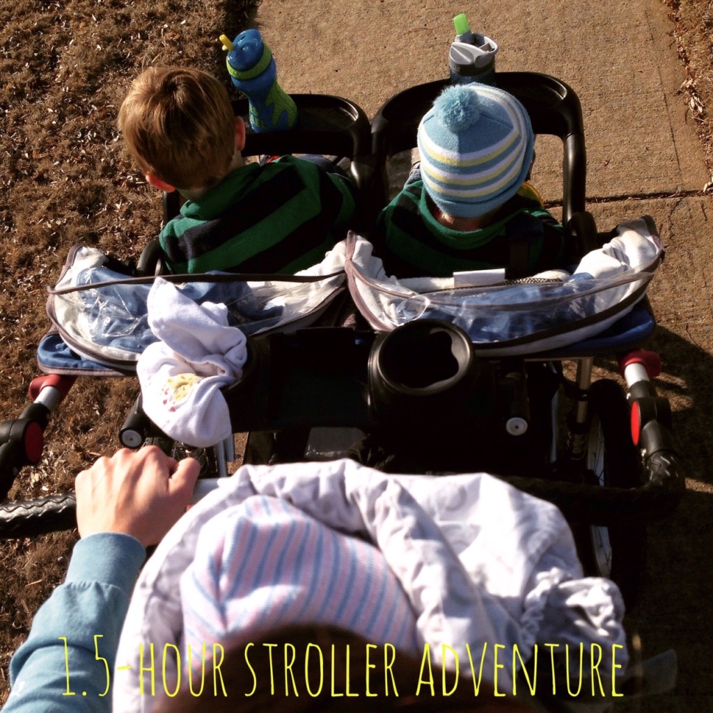 stroller walk with all three