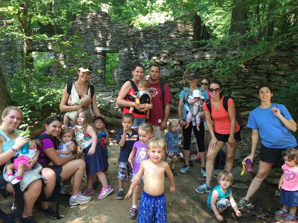 sope creek hike group 