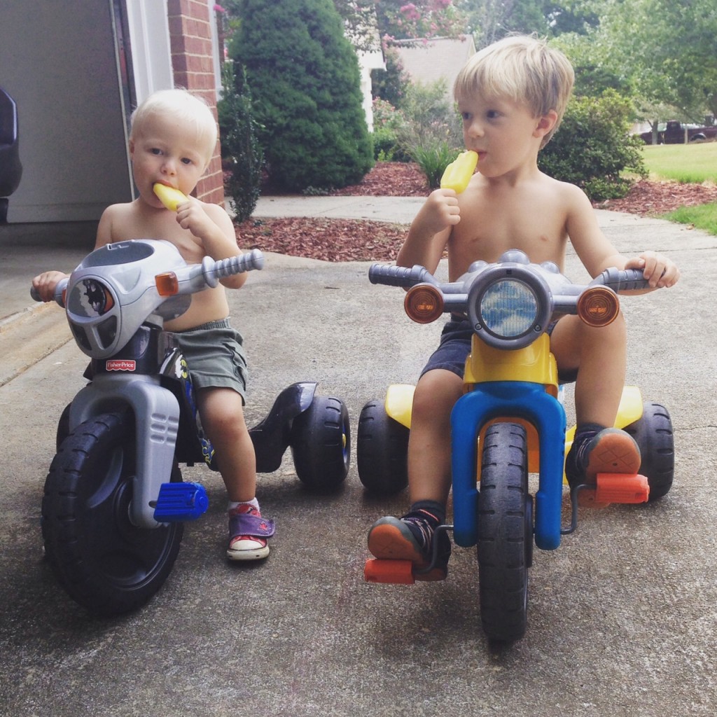 boys popsicles motorcycles