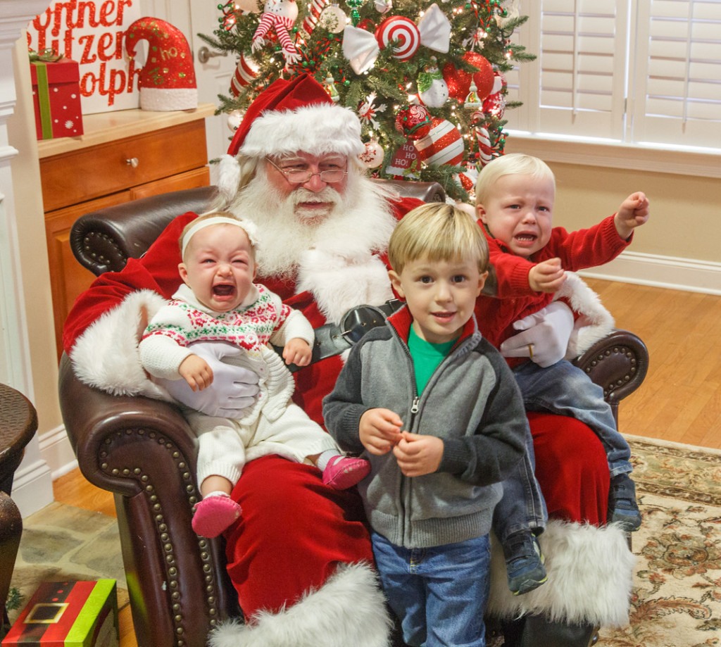 kids with santa 2015