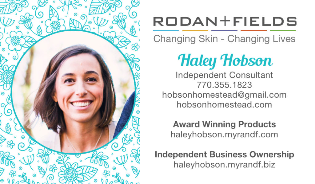 R+F business card