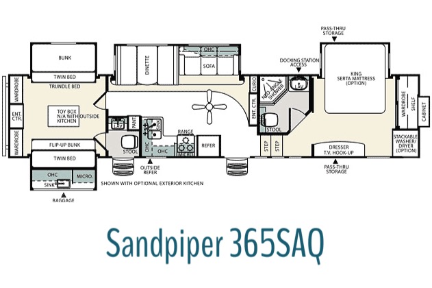 sandpiper 365SAQ floorplan