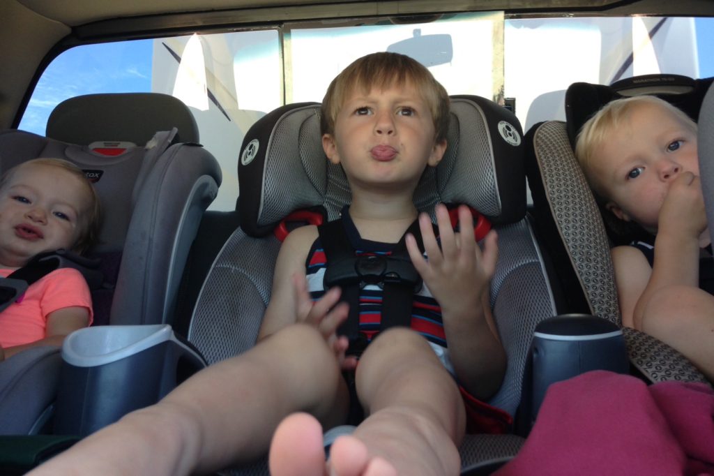 Kids Car seats First RV Trip 