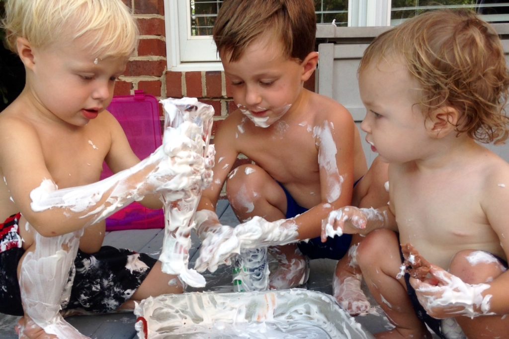 kids shaving cream