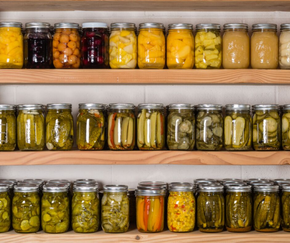 canning to reduce food waste