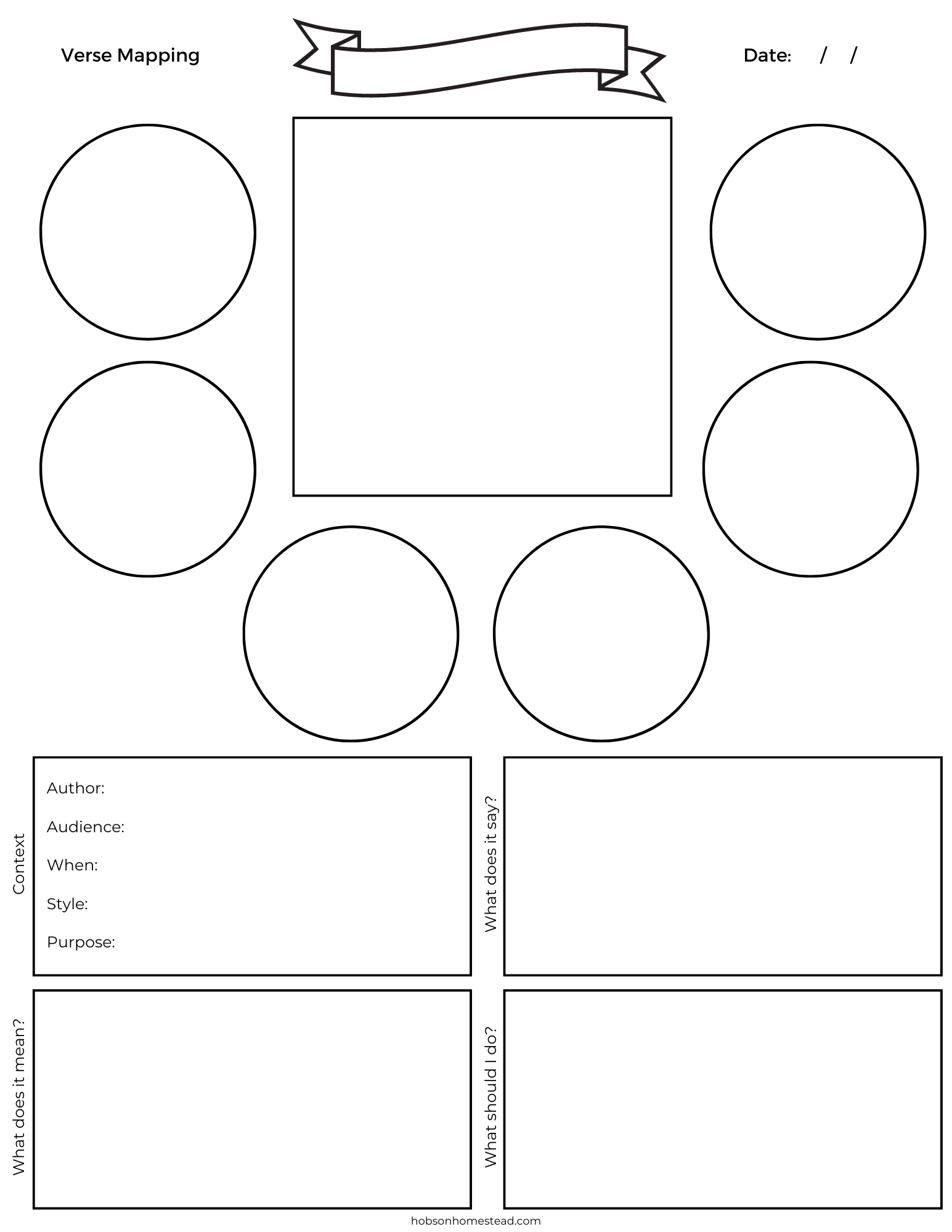 How To Verse Map And A Free Verse Mapping Template The Hobson Homestead