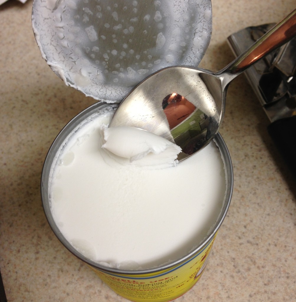 coconut cream from can