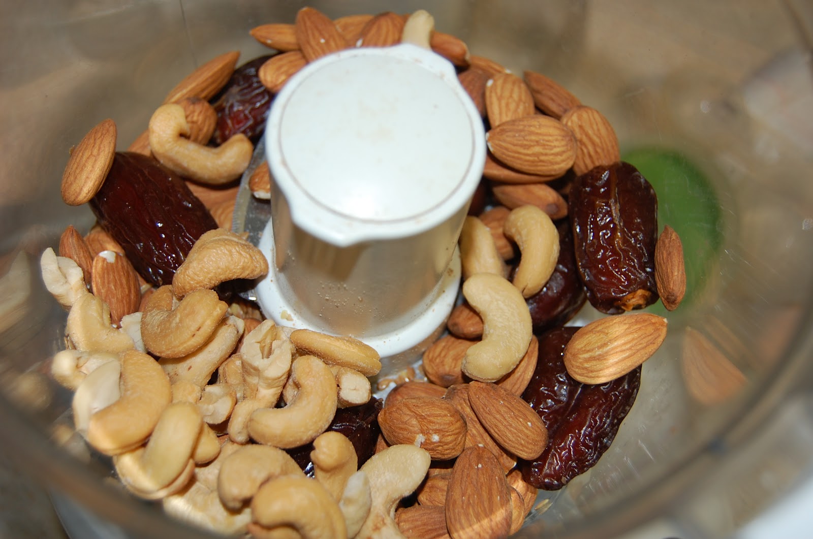 nuts and dates in food processor