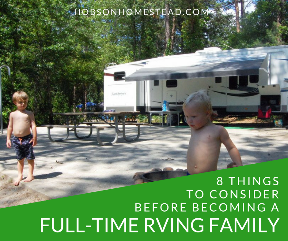 full-time RVing family