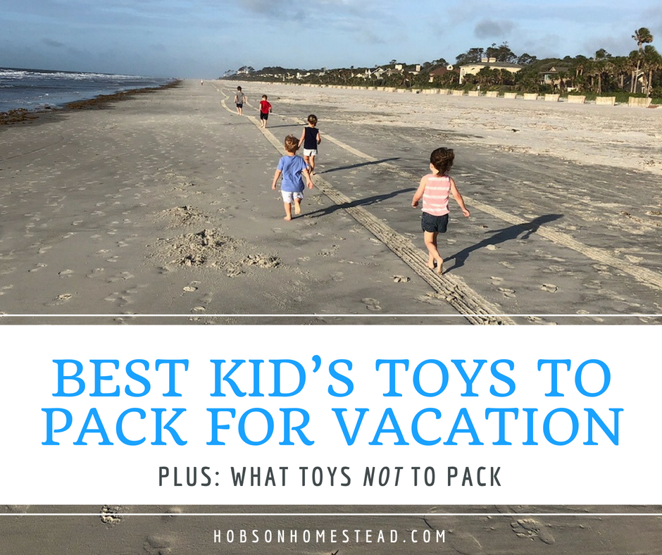 kid's toys to pack for vacation