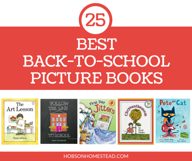 25 Best Back to School Picture Books The Hobson Homestead