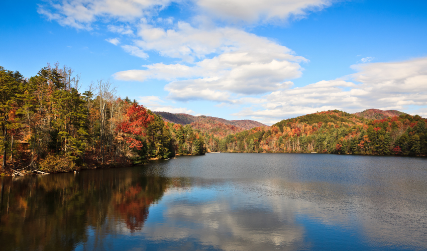 Where to See the Most Colorful Fall Foliage Near Helen: Unicoi State Park