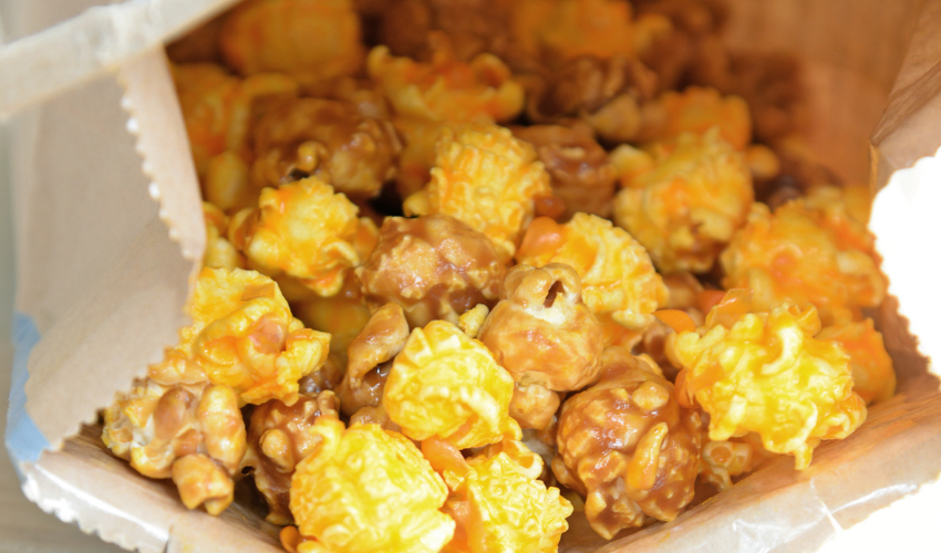 popcorn, an easy hiking snack in Helen