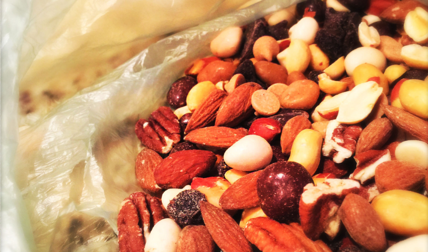 trail mix, an easy hiking snack in Helen