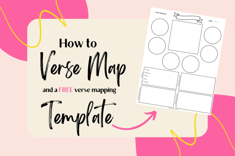 How to Verse Map and a Free Verse Mapping Template The Hobson Homestead