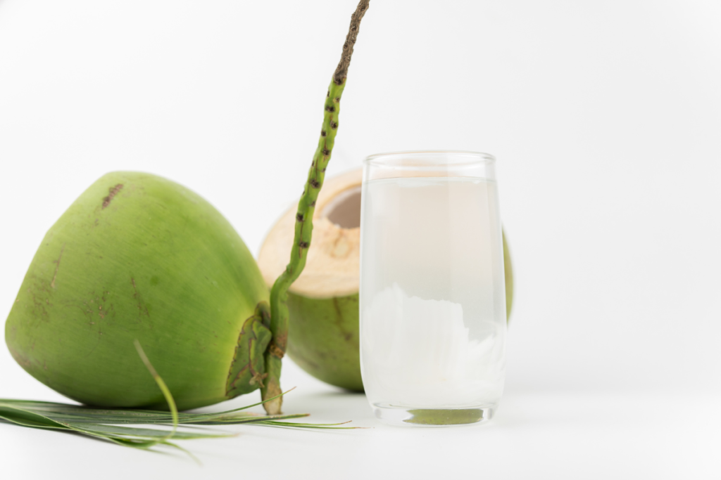 coconut water, the key ingredient to a natural electrolyte drink