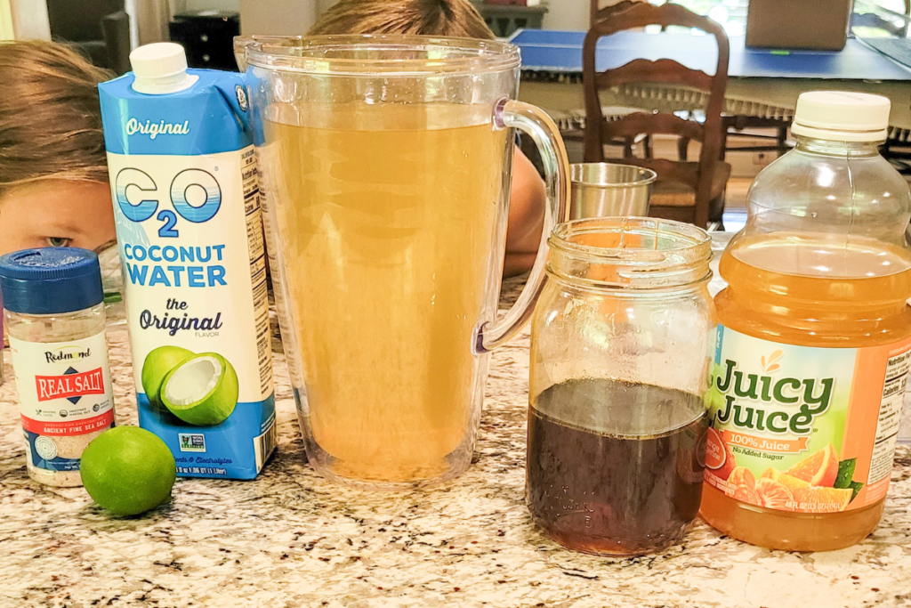 natural electrolyte drink recipe with coconut water